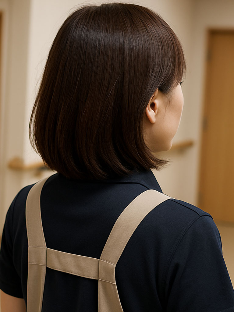 障がい者グループホームでのお仕事の様子-女性